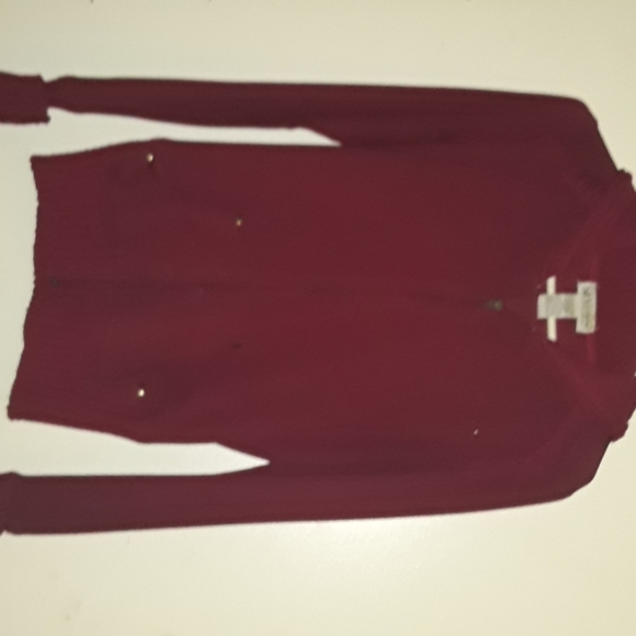 Burgundy Hooded Zip-up Jacket - Picture 1 of 4